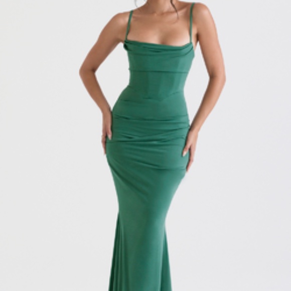 House of CB used forest corset maxi dress - Picture 1 of 7